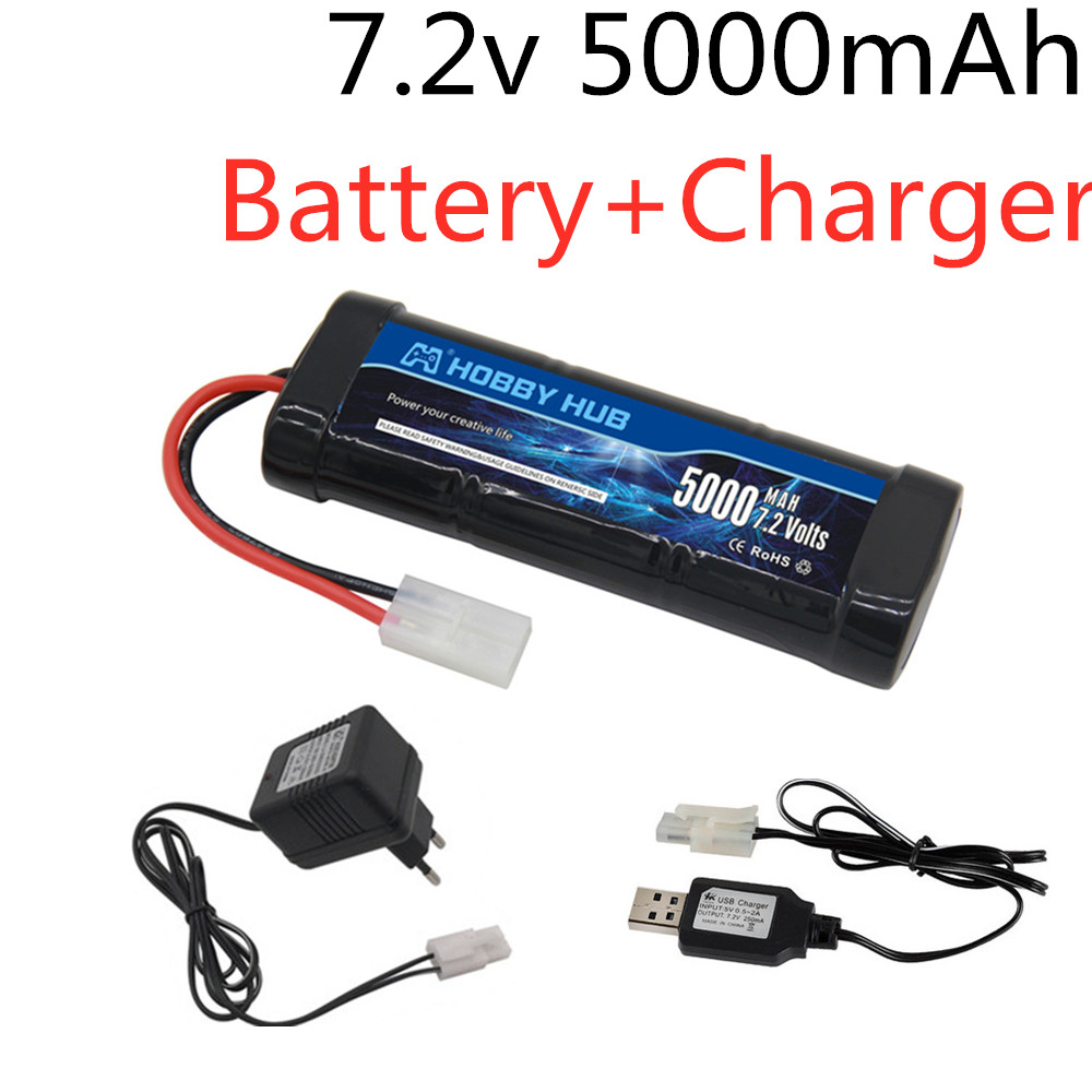 Rc Hobbyking - Batterie Ni-MH 7.2V 5000mAh avec prise