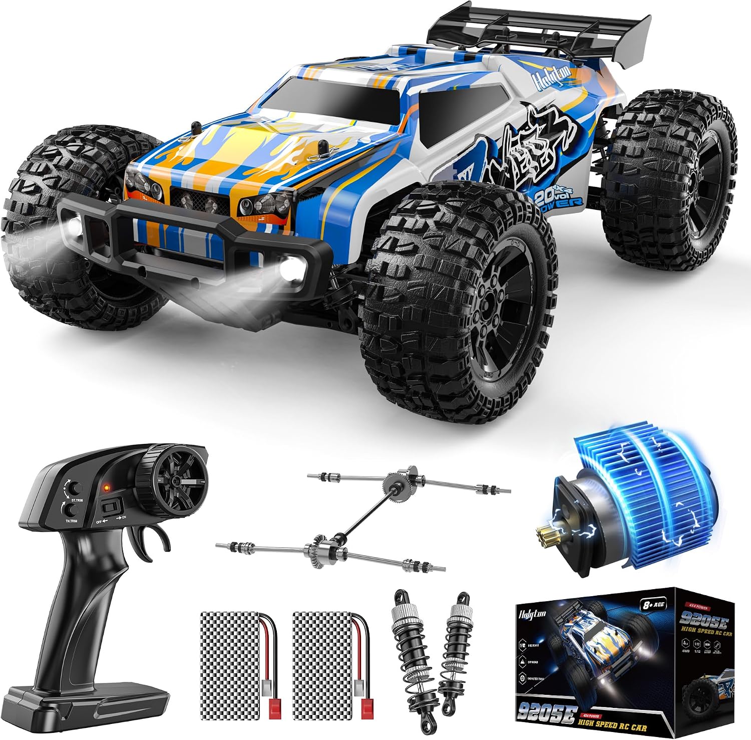 Rc Hobby Monster Truck - Voiture télécommandée grande taille 1:10 haute