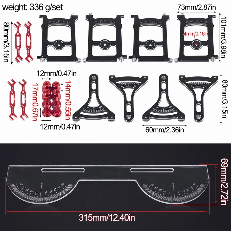 Rc Hobby Tools - Kit d'outils de mesure pour système