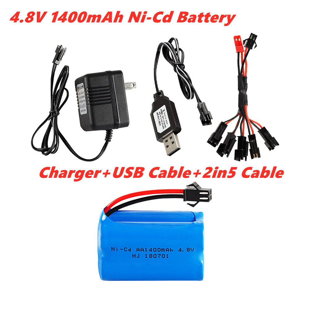 Rc Hobby Hub - Batterie aste Ni-Cd, 4.8V, 1400mAh, AA,
