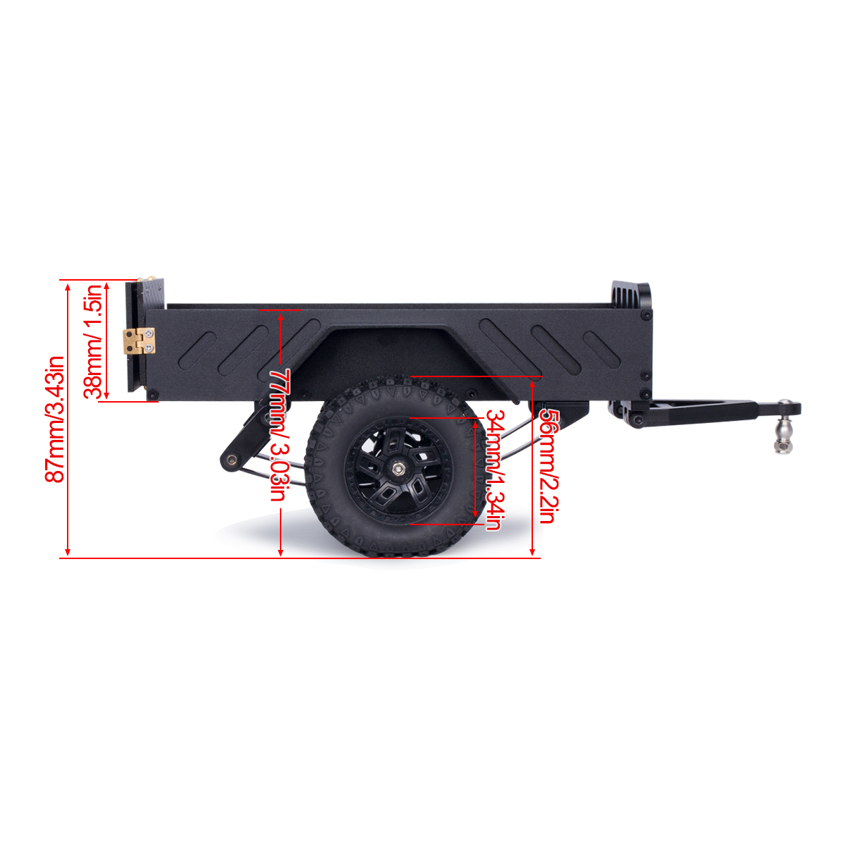 Remorque utilitaire usinée en  - Rc Hobby Tools avis et prix